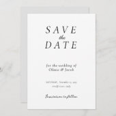 Elegant Modern Wedding Save the Date (Voorkant / Achterkant)