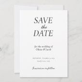 Elegant Modern Wedding Save the Date (Voorkant)
