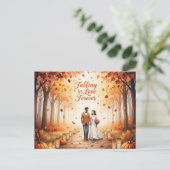 Elegant modern wedding Save The Date postcard Briefkaart (Staand voorkant)