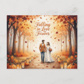 Elegant modern wedding Save The Date postcard Briefkaart (Voorkant)