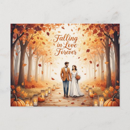 Elegant modern wedding Save The Date postcard Briefkaart (Voorkant)