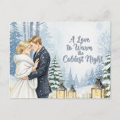 Elegant modern wedding Save The Date postcard Briefkaart (Voorkant)
