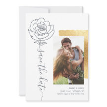 Elegant Modern Wedding Sparen de Uitnodigingen van