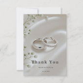 Elegant Modern Wedding Thank You Card Bedankkaart (Voorkant)