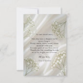 Elegant Modern Wedding Thank You Card Bedankkaart (Achterkant)