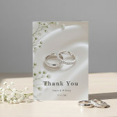 Elegant Modern Wedding Thank You Card Bedankkaart