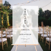 Elegant Modern Wedding Welkom Acryl Bord
