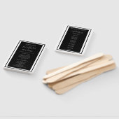 Elegant Modern Wedding Welkom Handwaaier (Niet-gemonteerd)