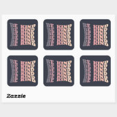 Elegant Modern Wees aardig vriendelijkheid Vierkante Sticker (Vel)