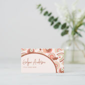 Elegant Modern Western Vrouwelijk Regenboog Boho C Visitekaartje (Staand voorkant)