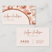 Elegant Modern Western Vrouwelijk Regenboog Boho C Visitekaartje (Voorkant / Achterkant)