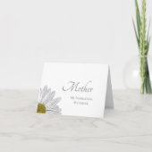 Elegant modern White Daisy Simple Moederdag Kaart (Voorkant)
