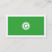 Elegant Modern White & Green SEO Specialist Visitekaartje (Achterkant)