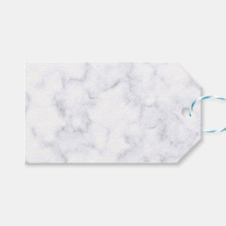 Elegant Modern White Marble Cadeaulabel