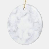 Elegant Modern White Marble Keramisch Ornament (Links)