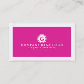 Elegant Modern White & Roze SEO Specialist Visitekaartje (Achterkant)