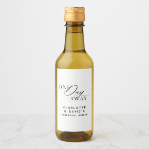 Elegant modern wijn etiket