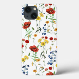 Elegant Modern  Wildbloemen Poppy Daisy Case-Mate iPhone Case