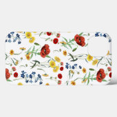 Elegant Modern  Wildbloemen Poppy Daisy Case-Mate iPhone Case (Achterkant (horizontaal))