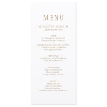 Elegant Modern Wit Eenvoudig Bruiloft