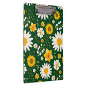 Elegant modern wit geel Floral design Klembord (Rechts)