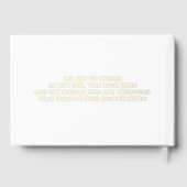 Elegant Modern Wit Goud Quinceañera Gastenboek (Achterkant)