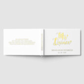 Elegant Modern Wit Goud Quinceañera Gastenboek (Volledig)