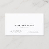 Elegant modern, wit, wit, grafisch logo visitekaartje (Voorkant)