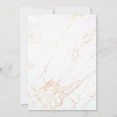 ELEGANT MODERN WITTE GOLD MARBLE GRORDER KAART (Achterkant)