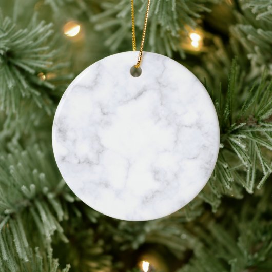 Elegant Modern Witte Marmer Keramisch Ornament (Boom)