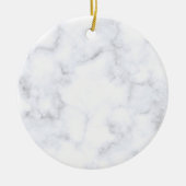 Elegant Modern Witte Marmer Keramisch Ornament (Voorkant)