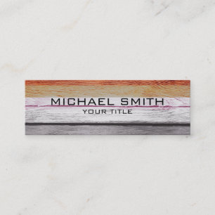 Elegant Modern Wood Gedeskund Kijk #10 Mini Visitekaartje