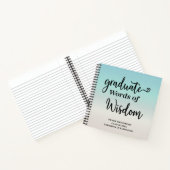 Elegant Modern Words of Advice Wisdom Afstuderen Notitieboek (Binnen)