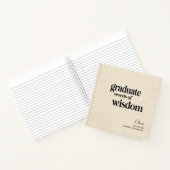 Elegant Modern Words Wisdom Afstuderen Notitieboek (Binnen)