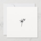 Elegant Modern Xmas Roos Gold Winter Bridal Brunch Kaart (Achterkant)