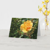 Elegant Modern Yellow Rose Flower Photo Sympathie Kaart (Gele Bloem)