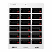 Elegant modern, zacht bruiloft etiket (Full Sheet)