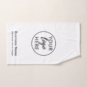 Elegant Modern Zakelijk Logo Op Maat Handdoek (Handdoek)
