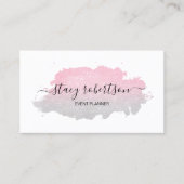 Elegant modern zilver- en roos goudglitter-planner visitekaartje (Voorkant)