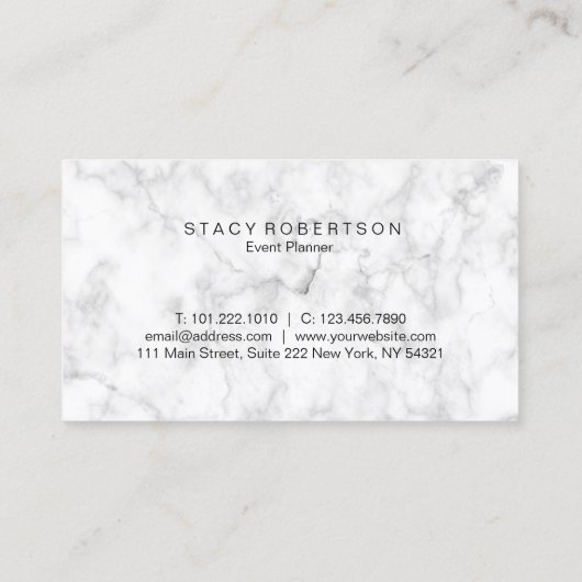 Elegant modern zilver- en roos goudglitter-planner visitekaartje (Achterkant)