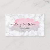 Elegant modern zilver- en roos goudglitter-planner visitekaartje (Voorkant)