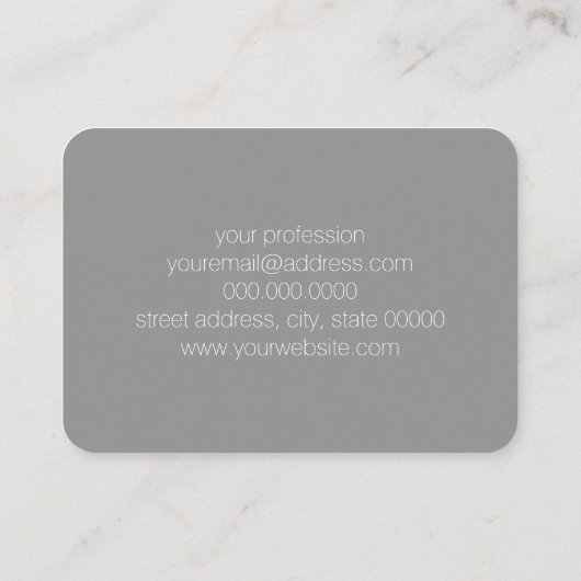 Elegant modern zilver geometrisch driehoekje roze visitekaartje (Achterkant)