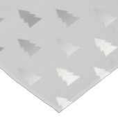 elegant modern zilveren kerstboompatroon tafelkleed (Gekanteld)