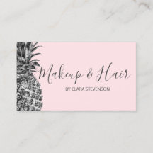 Elegant modern zilverroze anananasappelmake-up