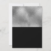 Elegant modern zilverzwart, zestien jaar oud kaart (Achterkant)