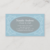 Elegant, modern, zoet Macaron, bakkerij, suikergoe Visitekaartje (Achterkant)