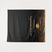 Elegant modern zwart Afstuderen foto achtergrond Wandkleed (Voorkant (horizontaal))