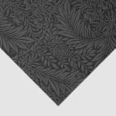 Elegant modern zwart bloempatroon tissuepapier (Detail)