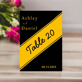 Elegant modern zwart en gouden luxe homohuwelijk kaart