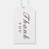 Elegant Modern Zwart Goud Wit Streep Bruiloft Labe Cadeaulabel (Voorkant)